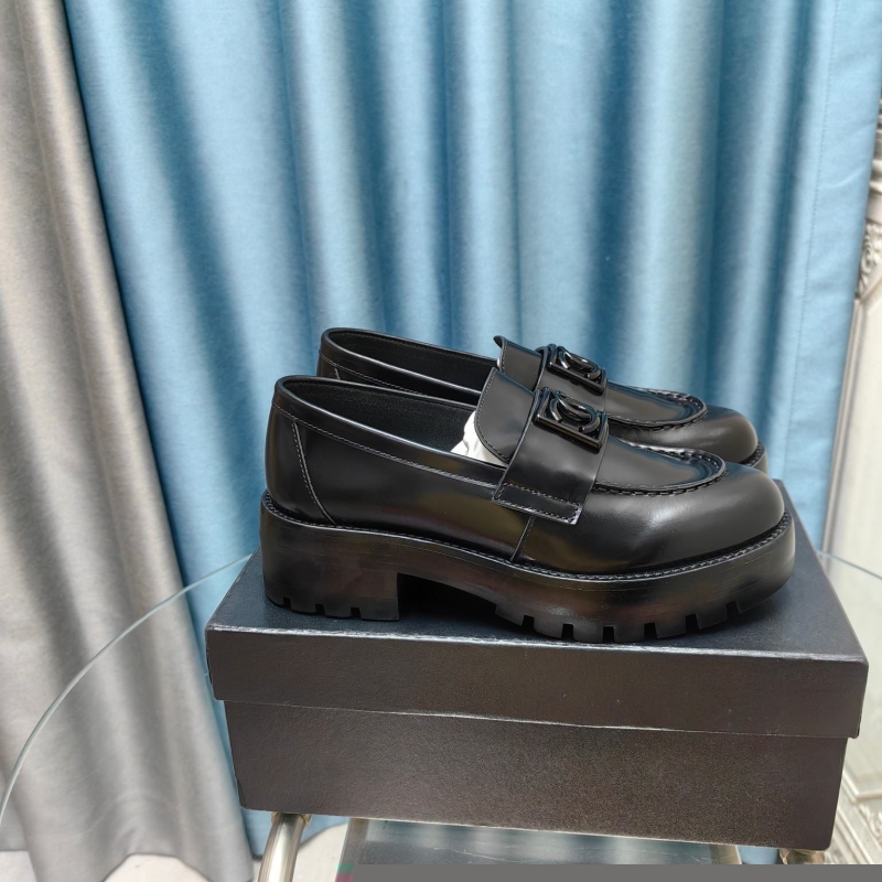 Ch*el leather shoes
